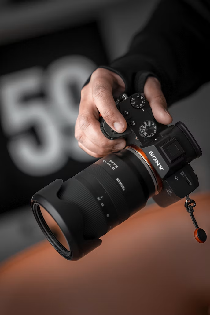 Sony Kamera mit Tamron Objektiv